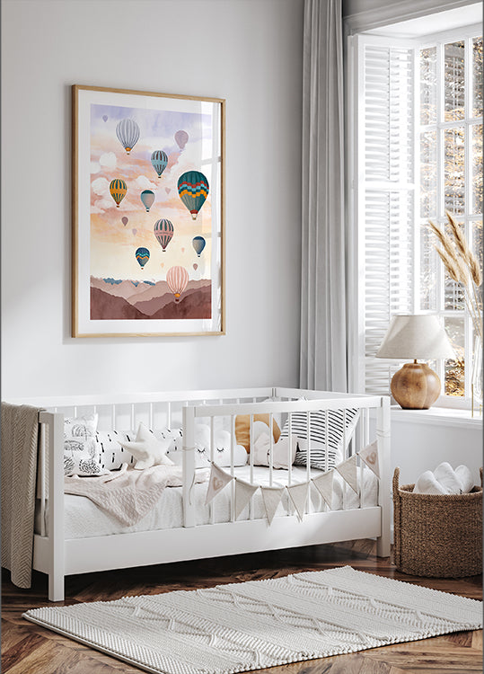 Ciel de montgolfière Poster
