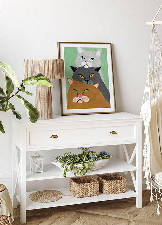 Trio de chats Poster