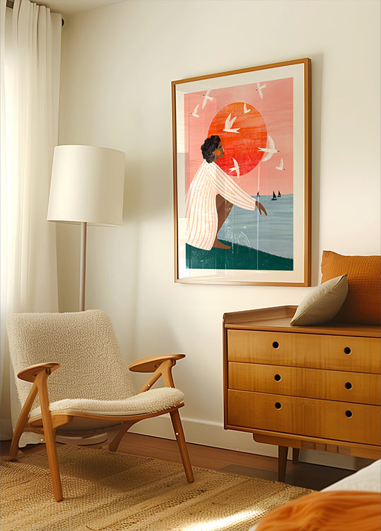 Coucher de soleil par moi-même Poster