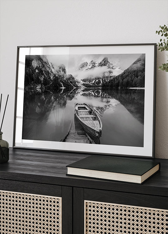 Un blanc et un noir Poster