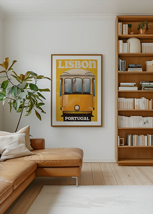 Affiche de voyage vintage de Lisbonne Portugal Poster