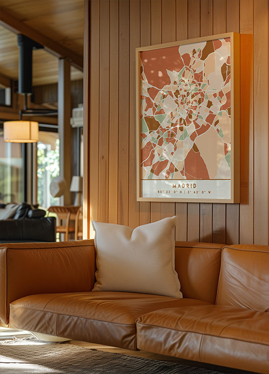 Cartes noires tons de terre 44 Poster