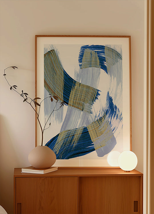 Coups de pinceau abstraits 13 Poster