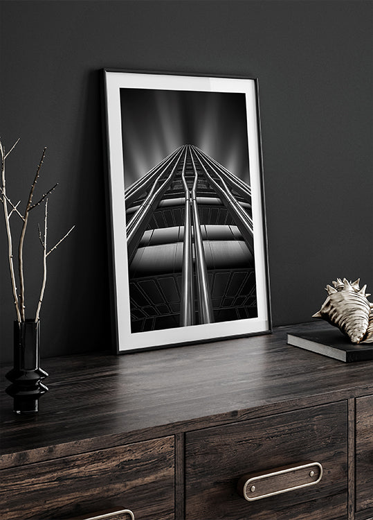 Lines on the skyscraper Plakat