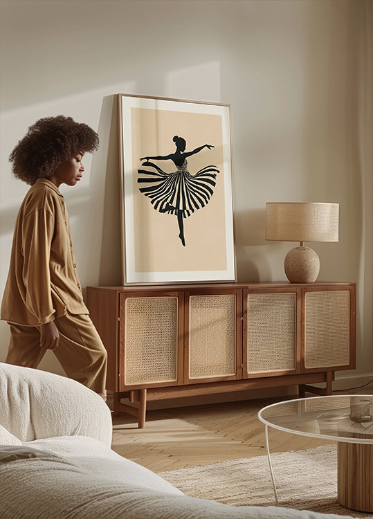 Silhouette de danse Poster