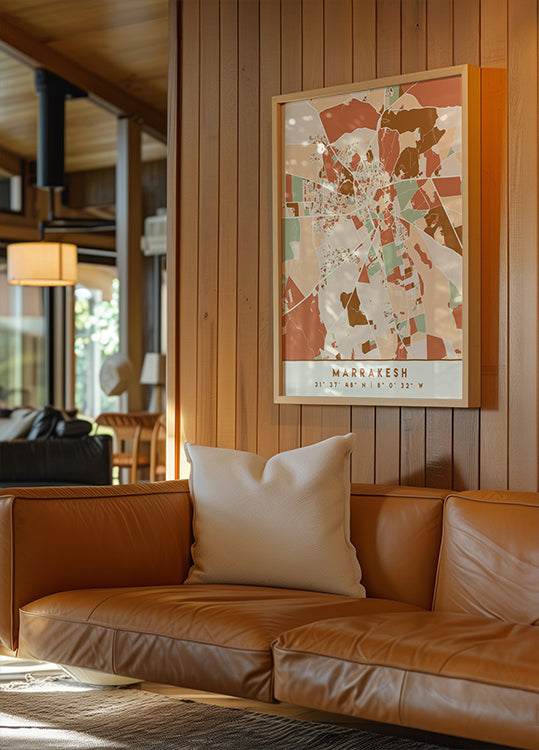 Cartes noires tons de terre 47 Poster