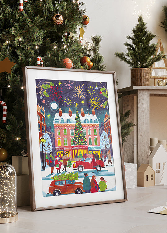 Noël dans la ville Poster