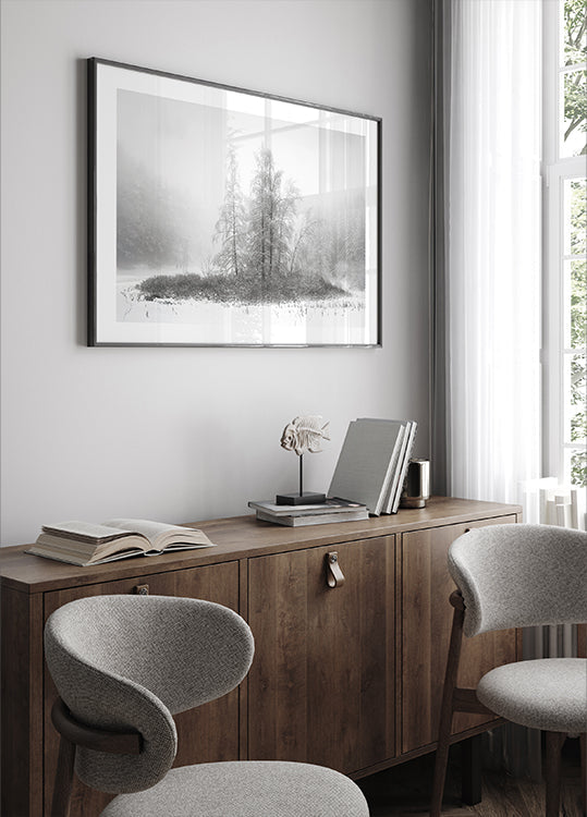 L'hiver dans la montagne Poster