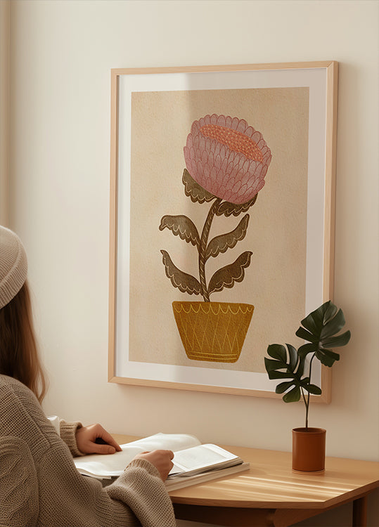 Fleur dans un vase Poster
