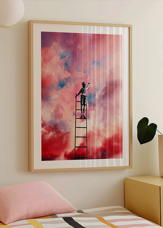 Peintre de nuages ​​Poster