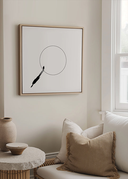 Parcourir le cercle Poster