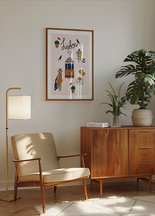 Affiche de voyage de Lisbonne