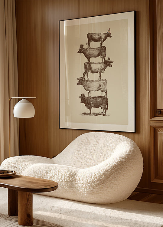 Vache Noix de vache Poster