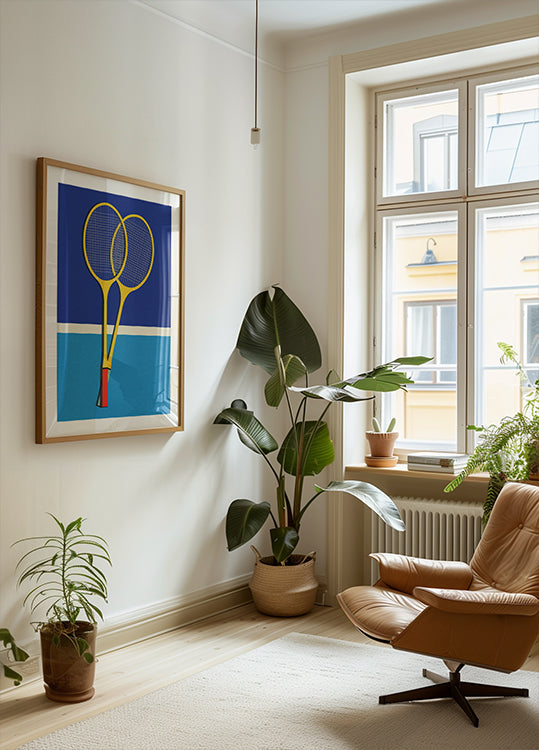 Raquettes de badminton en bois