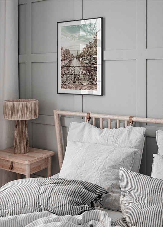 Amsterdam typique | style vintage urbain Poster