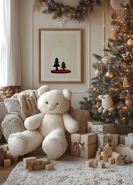 Flocons de neige dansants Poster