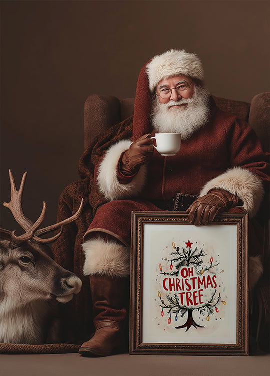 Lueur d'arbre festif Poster