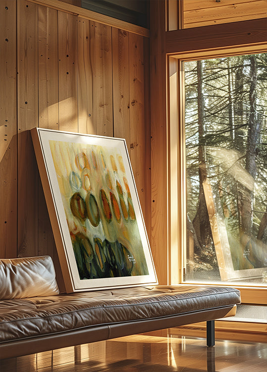 Résumé avec ovales et or II Poster