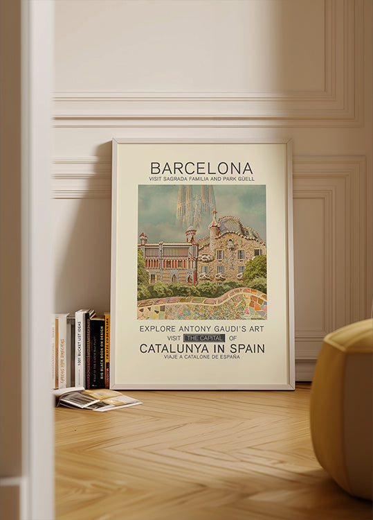 Impression de Barcelone Poster