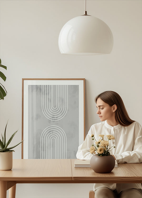 Arches dans la glace Poster