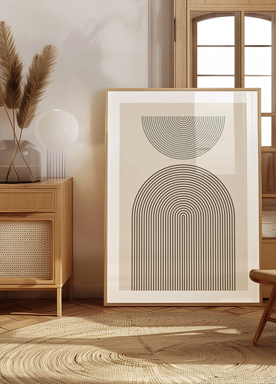 Géométrie de l'arche moderne Poster