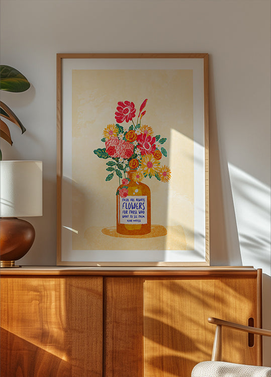 Toujours des fleurs Poster