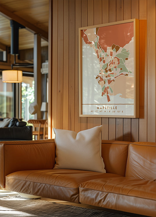 Cartes noires tons de terre 48 Poster