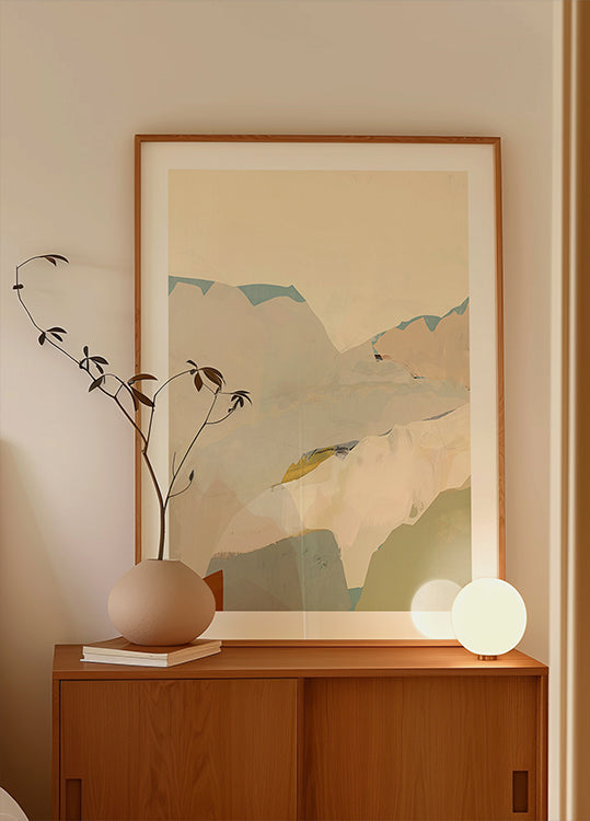 Chaîne de montagnes Peachy 2 Poster