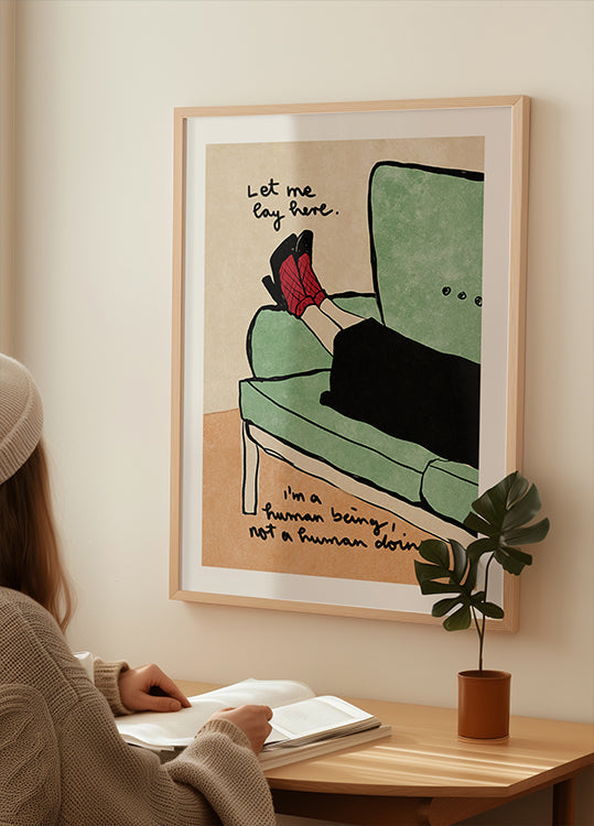 Laisse-moi m'allonger ici Poster