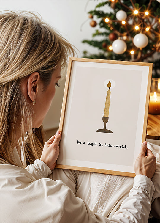 Soyez une lumière Poster