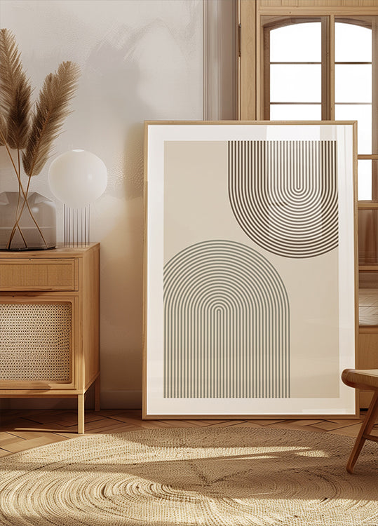 Lignes d'arc minimales Poster