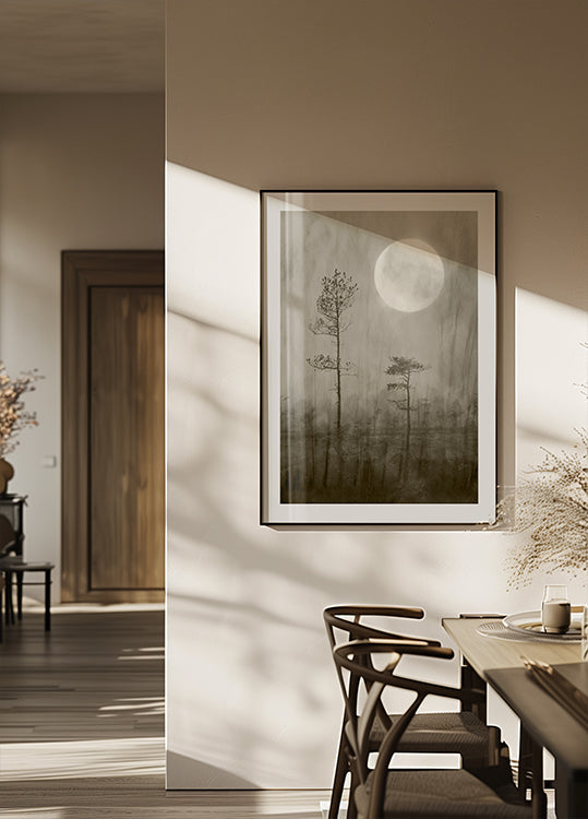 Lande au clair de lune Poster