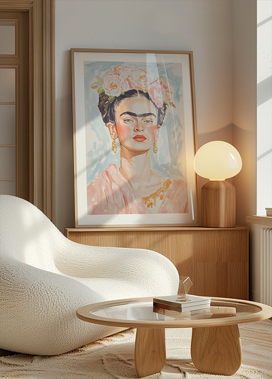 Frida Couleur Pastel Poster