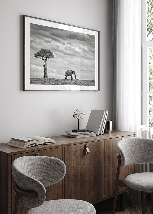 Paysage d'éléphants