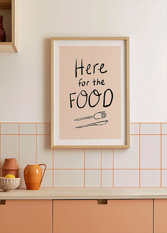 Ici pour l’affiche de typographie alimentaire