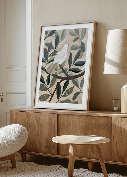 Colombe dans l'arbre Poster
