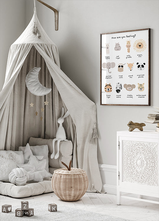 Émotions de méditation apaisantes pour enfants imprimer 1 Poster