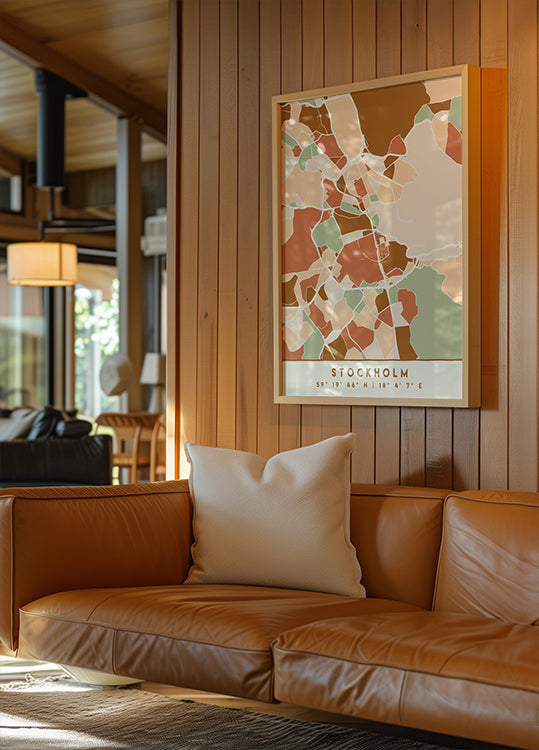 Cartes noires tons de terre 83 Poster