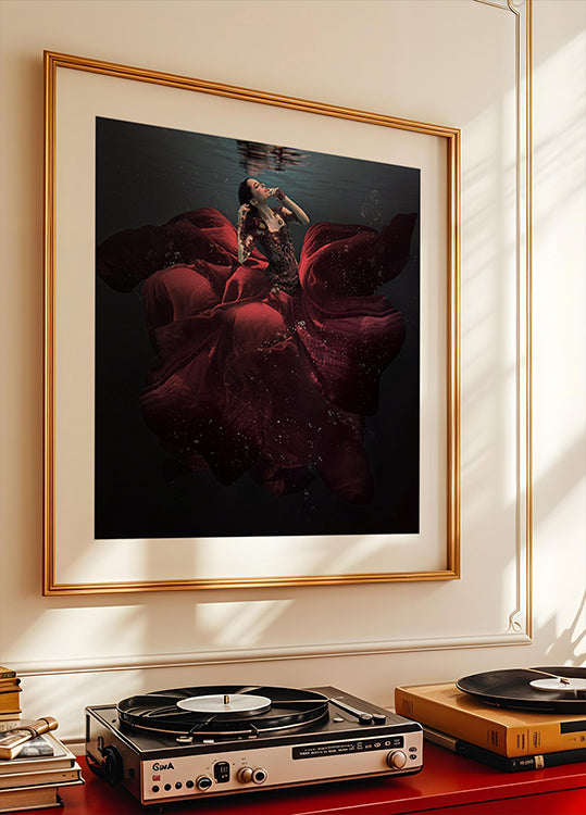 La Dame en rouge Poster