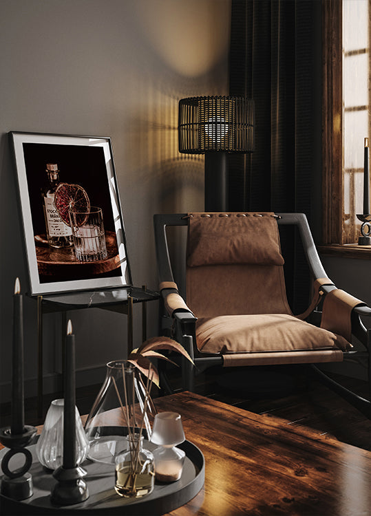 Le gin en sirotant Poster