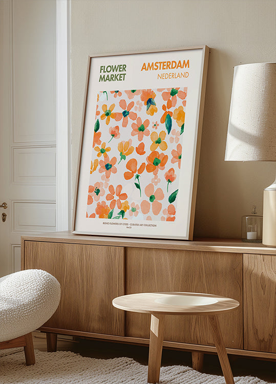 Affiche « Fleurs vibrantes »