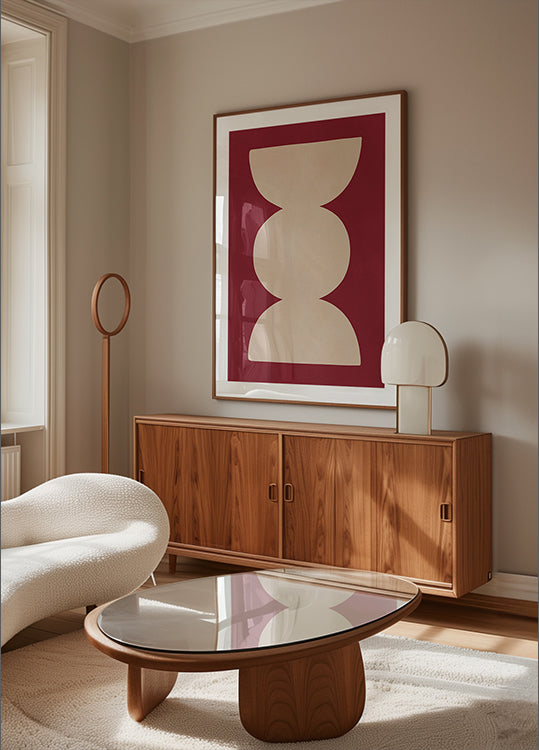 Symétrie incurvée Poster