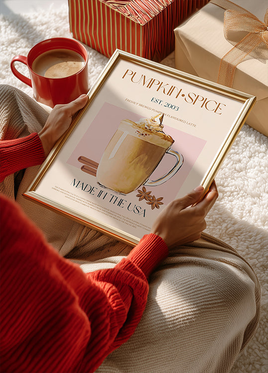 Délice de latte d'automne Poster