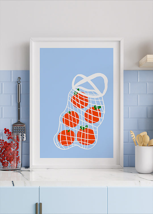 Tomates en maille Poster
