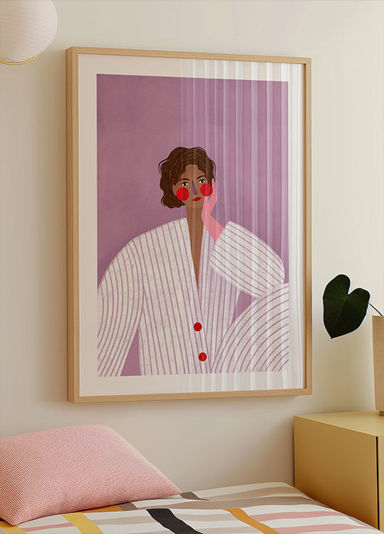 La femme au gant rose Poster