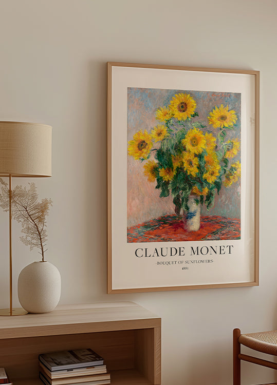 Bouquet de tournesols Poster