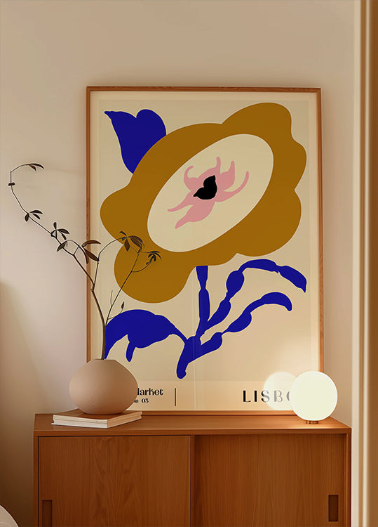 Marché aux fleurs. Lisbonne Poster