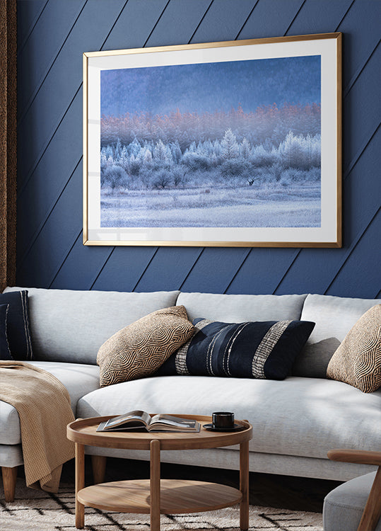 Dégradés d'automne et d'hiver Poster