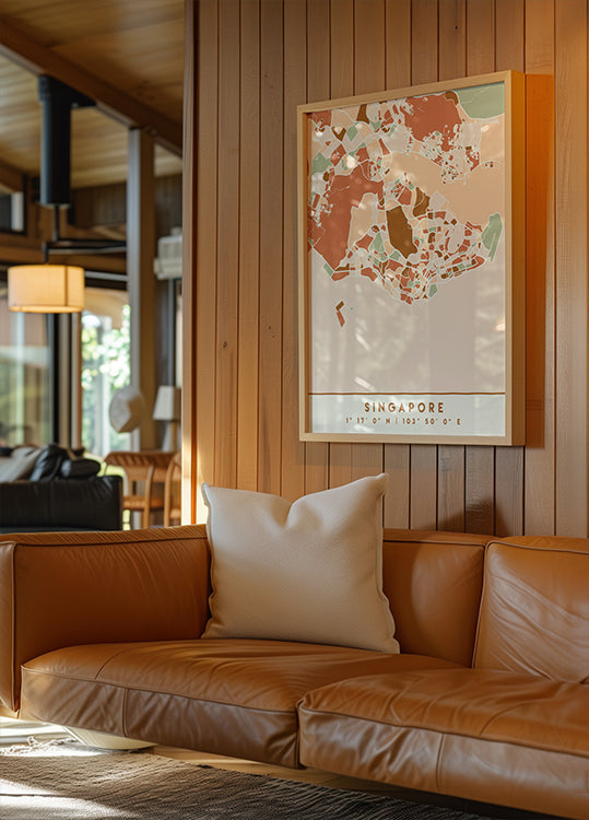 Cartes noires tons de terre 81 Poster