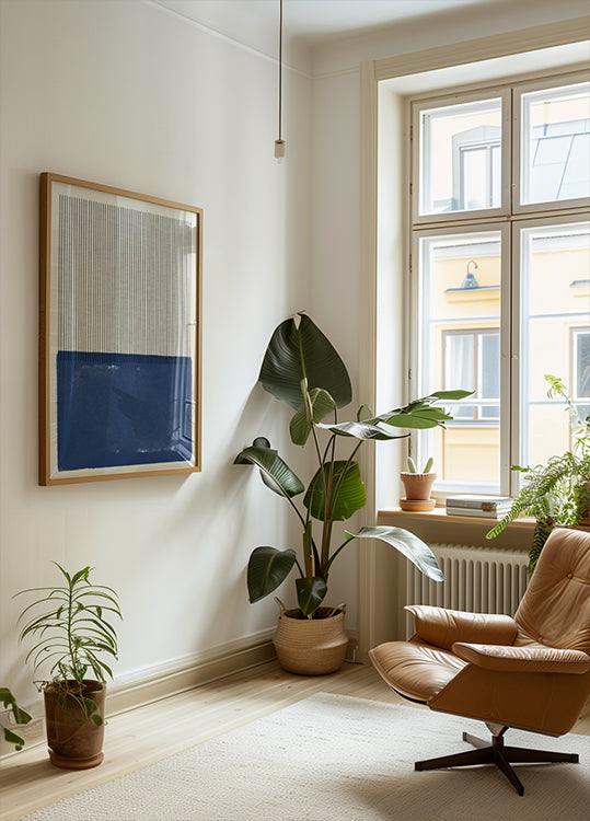 Harmonie de la ligne bleue Poster